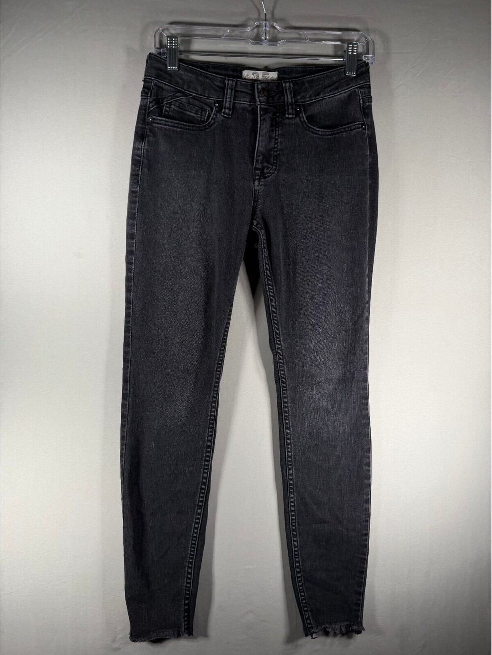 We The Free Twenty-Five Curvy Black Skinny Jeans Slight Stretch Ankle Cut